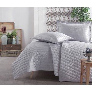 Set cuvertura de pat dublu, 3 piese, Bumbac 100%, 240x260cm, Clasy, PEDRA V2