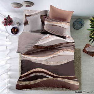 Lenjerie pat dublu, 4 piese, Bumbac 100% Poplin