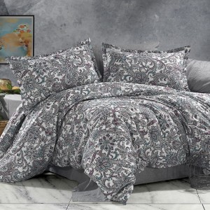 Lenjerie de pat dublu, 4 piese, Bumbac 100% Ranforce, Ralex Pucioasa