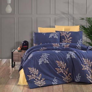 Lenjerie de pat dublu, 4 piese, Bumbac 100% Ranforce, Ralex Pucioasa