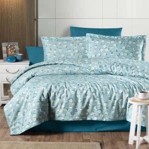 Lenjerie de pat dublu, 4 piese, Bumbac 100% Ranforce, Ralex Pucioasa