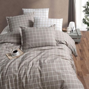 Lenjerie de pat dublu, 4 piese, Bumbac 100% Ranforce, Ralex Pucioasa