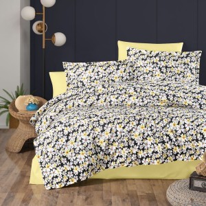 Lenjerie de pat dublu, 4 piese, Bumbac 100% Ranforce, Ralex Pucioasa