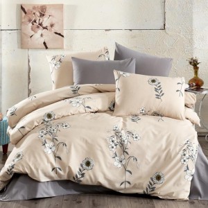 Lenjerie de pat dublu, 4 piese, Bumbac 100% Ranforce, Ralex Pucioasa