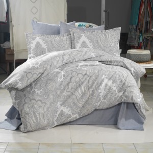 Lenjerie de pat dublu, 4 piese, Bumbac 100% Ranforce, Ralex Pucioasa