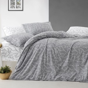 Lenjerie de pat dublu, 4 piese, Bumbac 100% Ranforce, Ralex Pucioasa