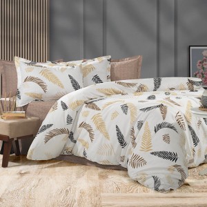 Lenjerie de pat dublu, 4 piese, Bumbac 100% Ranforce, Ralex Pucioasa