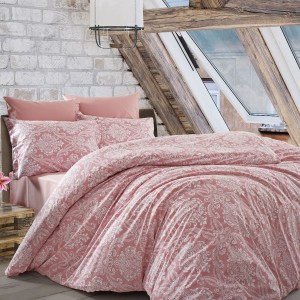 Lenjerie de pat dublu, 4 piese, Bumbac 100% Ranforce, Ralex Pucioasa