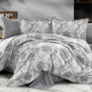 Lenjerie de pat dublu, 4 piese, Bumbac 100% Ranforce, Ralex Pucioasa