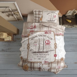 Set cuvertura de pat single, 2 piese, Bumbac 100%, 180x240cm, Clasy, RAPALA