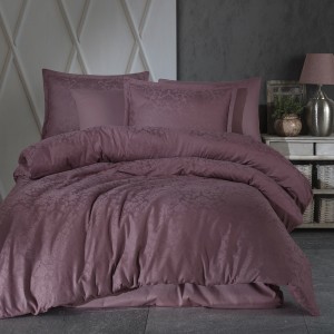 Lenjerie pat matrimonial, 6 piese, Bumbac 100% Jacquard, Ralex Pucioasa ROYALISA V2