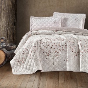 Set cuvertura de pat dublu, 3 piese, Bumbac 100%, 240x260cm, Clasy, SALIDA V1