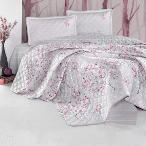 Set cuvertura de pat dublu, 3 piese, Bumbac 100%, 240x260cm, Clasy, SALIDA V2