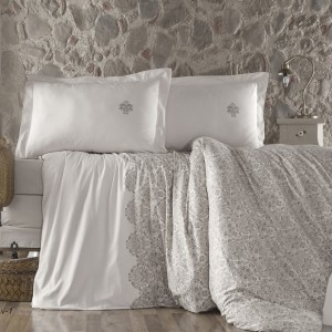 Lenjerie de pat ranforce Clasy king size (TIERA V1)