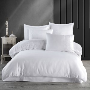 Lenjerie pat matrimonial, 6 piese, Bumbac 100% Jacquard, Ralex Pucioasa VALINOR V1