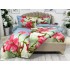 Lenjerie pat dublu, 4 piese, IMPRIMEU 3D Multiplicat, Microfibra, Verde, flori [8]