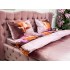 Lenjerie pat dublu, 4 piese, IMPRIMEU 3D Multiplicat, Microfibra, Somon, flamingo [5]