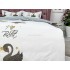 Lenjerie pat dublu,  IMPRIMEU 3D DIGITAL, IDENTIC CU POZA, Alb, balerina, lebada [6]
