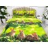 Lenjerie pat dublu,  IMPRIMEU 3D DIGITAL, IDENTIC CU POZA, Verde, iepurasi [3]