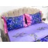 Lenjerie pat dublu,  IMPRIMEU 3D DIGITAL, IDENTIC CU POZA, Mov, lavanda [5]