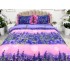 Lenjerie pat dublu,  IMPRIMEU 3D DIGITAL, IDENTIC CU POZA, Mov, lavanda [3]