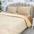Lenjerie pentru pat dublu pufoasa CoCoLiNo, tip tricotaj, 4 piese, Bej [5]