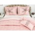 Set LUXURY 4 piese Cuvertura bumbac cu dantela si 3 fete de perna, Goncagul Pudra [10]