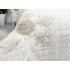 Set LUXURY 4 piese Cuvertura bumbac cu dantela si 3 fete de perna, Goncagul Crem [9]
