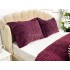 Set Patura groasa MERINOS tip cuvertura cu 2 fete de perna 50x70cm, Bordo [7]