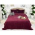 Set Patura groasa MERINOS tip cuvertura cu 2 fete de perna 50x70cm, Bordo [3]