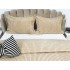 Set Patura groasa MERINOS tip cuvertura cu 2 fete de perna 50x70cm, Bej [6]