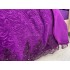 Set LUXURY GONCAGUL 6 piese Patura cu dantela,perle si Cearsaf de pat cu 4 fete de perna, Mov [9]