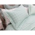 Cuvertura Brodata pat dublu cu 3 fete de perna, verde aqua cod CVS19 [7]