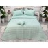 Cuvertura Brodata pat dublu cu 3 fete de perna, verde aqua cod CVS19 [3]