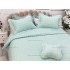 Cuvertura Brodata pat dublu cu 3 fete de perna, verde aqua cod CVS19 [5]