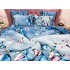 Lenjerie pat dublu, Super Pufoasa COCOLINO, 6 piese, Albastru-Multicolor, fluturi [8]