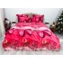Lenjerie pat dublu, Super Pufoasa COCOLINO, 6 piese, Roz-Multicolor, fluturi [2]