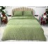 Lenjerie pentru pat dublu pufoasa CoCoLiNo, tip tricotaj, 4 piese, Verde [2]