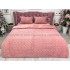 Lenjerie pentru pat dublu pufoasa CoCoLiNo, tip tricotaj, 4 piese, Roz [9]