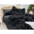 Lenjerie pat super pufoasa COCOLINO Fluffy cu ciucuri, 6 piese, NEGRU [4]
