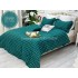 Cuvertura Brodata pat dublu cu 3 fete de perna, verde smarald cod CVS18 [2]