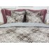 Lenjerie pat dublu,  FINET, 6 piese, Gri, forme geometrice [4]
