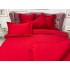 Lenjerie pat dublu,  FINET, 6 piese, cu ELASTIC, Rosu [7]