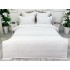 Lenjerie pat dublu,  FINET, 6 piese, cu ELASTIC, Alb [2]