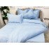 Lenjerie pat dublu,  FINET, 6 piese, cu ELASTIC, Bleu [7]