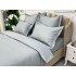 Lenjerie pat dublu,  FINET, 6 piese, cu ELASTIC, Gri [7]