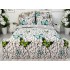 Lenjerie pat dublu,  FINET, 6 piese, Gri, fluturi, pietre [2]
