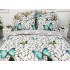 Lenjerie pat dublu,  FINET, 6 piese, Gri, fluturi, pietre [3]