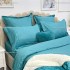 Lenjerie HoReCa, pat dublu, Damasc Finetat Deluxe, 6 piese, Jojo Home, Bleu Aqua [8]