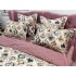 Lenjerie pat dublu,  FINET, 6 piese, Jojo Home, Alb-Multicolor, model elegant [6]